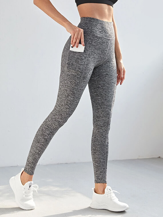 Sport Leggings Grey - With Pocket
