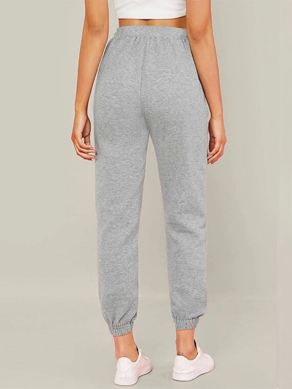 Sport Sweatpants – High Waist – Grey