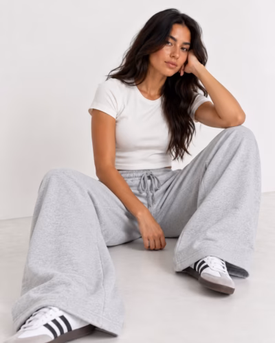 Sport Sweatpants Wide Leg – Grey