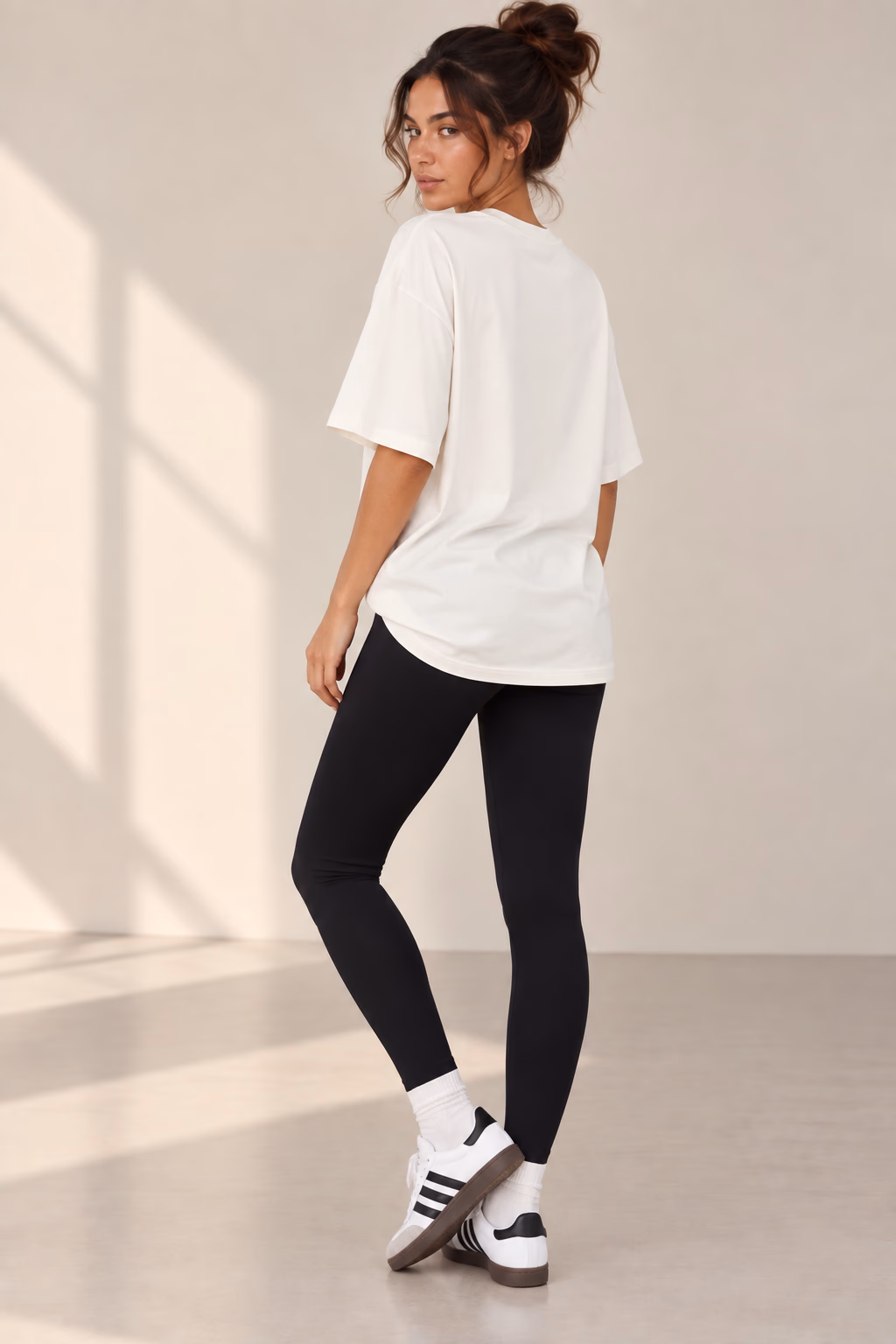 T-Shirt Drop Shoulder Oversized - Cotton - Off-white - Image 2