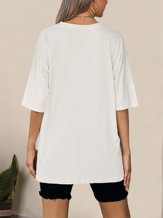 T-Shirt Drop Shoulder Oversized – Cotton