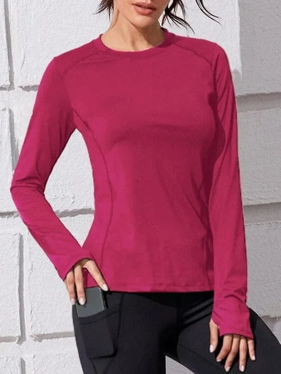 Sport Top Long Sleeves – Fuchsia