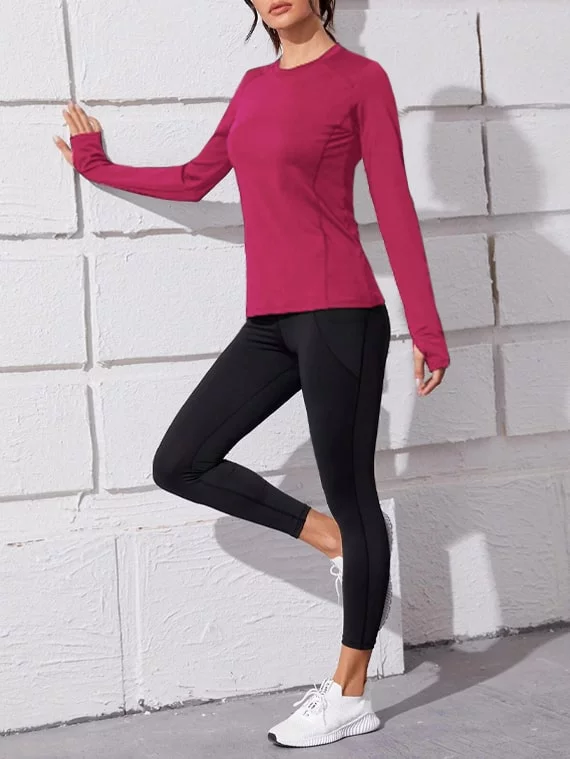 Sport Top Long Sleeves – Fuchsia