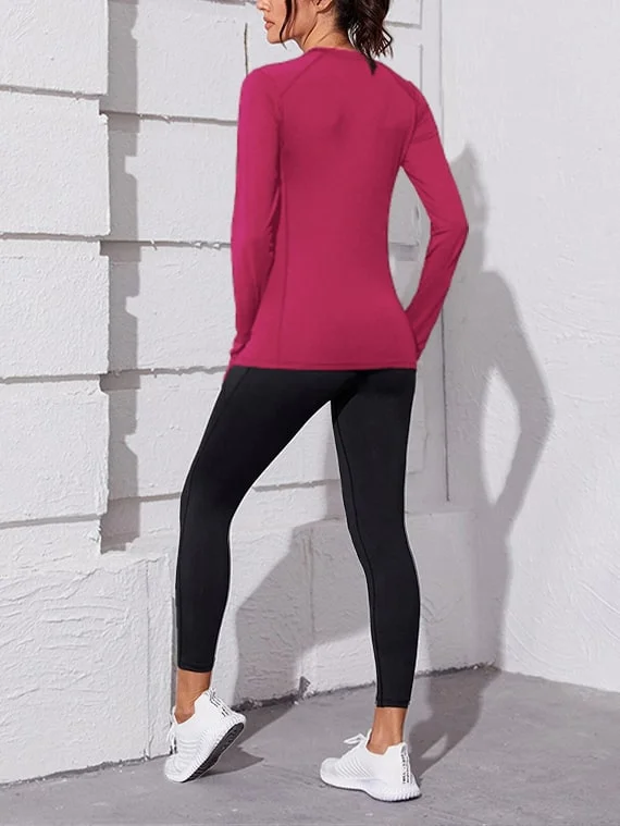 Sport Top Long Sleeves – Fuchsia