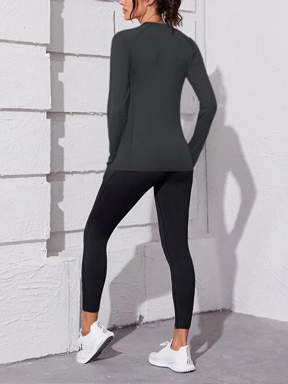 Sport Top Long Sleeves – Dark Grey