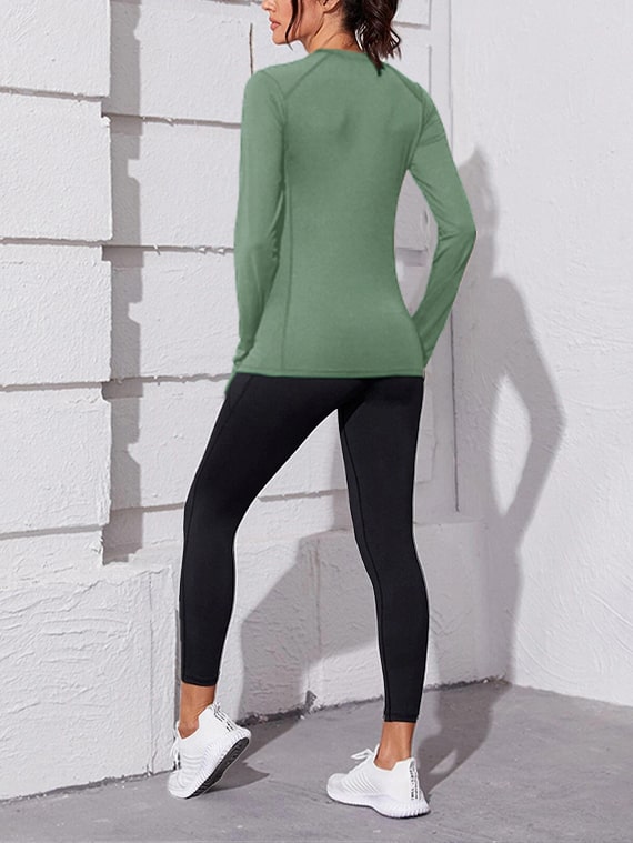 Sport Top Long Sleeves – Mint Green