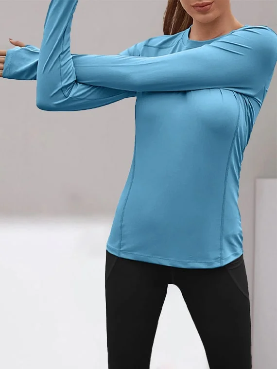 Sport Top Long Sleeves – Sky Blue