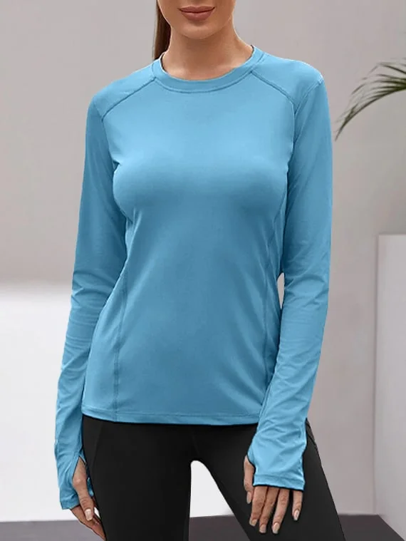 Sport Top Long Sleeves – Sky Blue