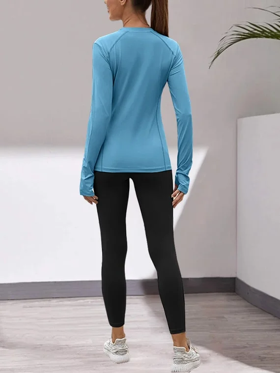 Sport Top Long Sleeves – Sky Blue