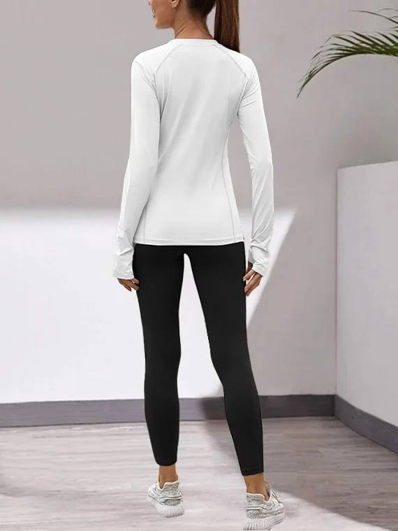 Sport Top Long Sleeves – White