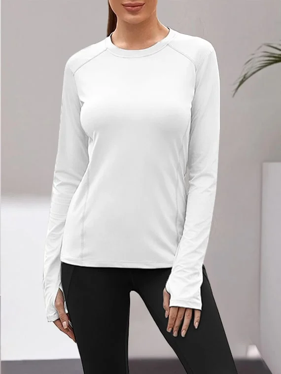 Sport Top Long Sleeves – White