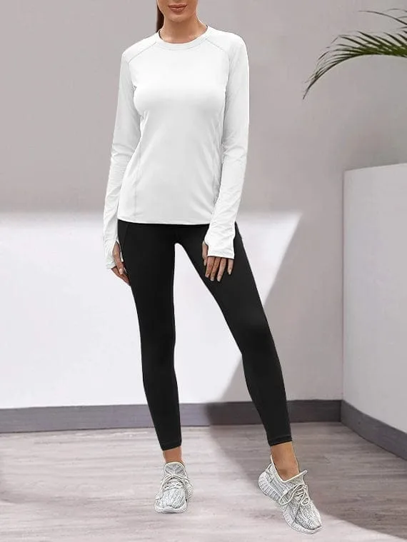 Sport Top Long Sleeves – White