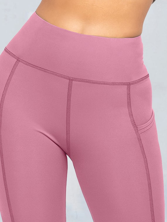 Sport Leggings With Pocket – Pink