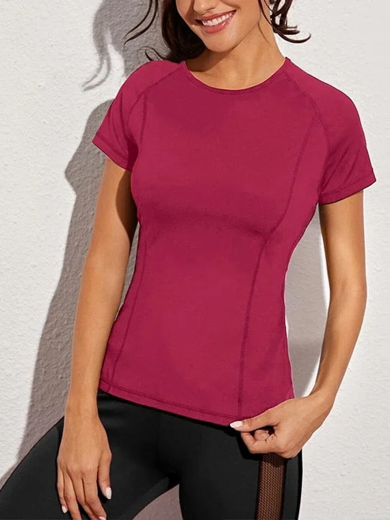 Sport Top Half Sleeves – Fuchsia