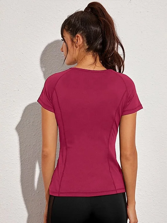 Sport Top Half Sleeves – Fuchsia