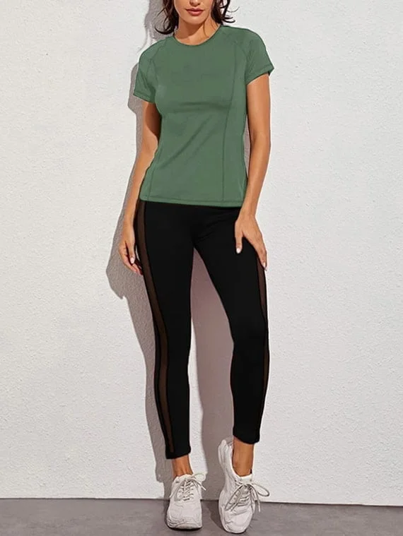 Sport Top Half Sleeves – Mint Green