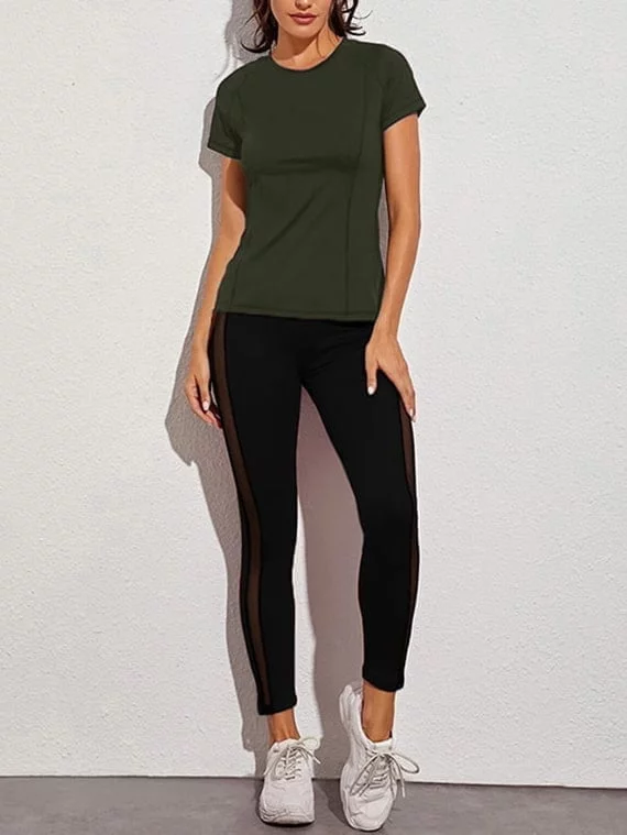 Sport Top Half Sleeves – Dark Green