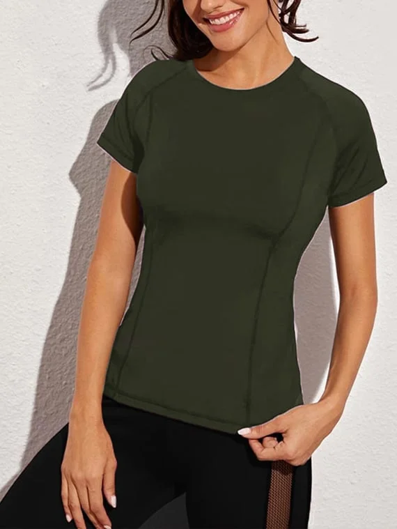 Sport Top Half Sleeves – Dark Green