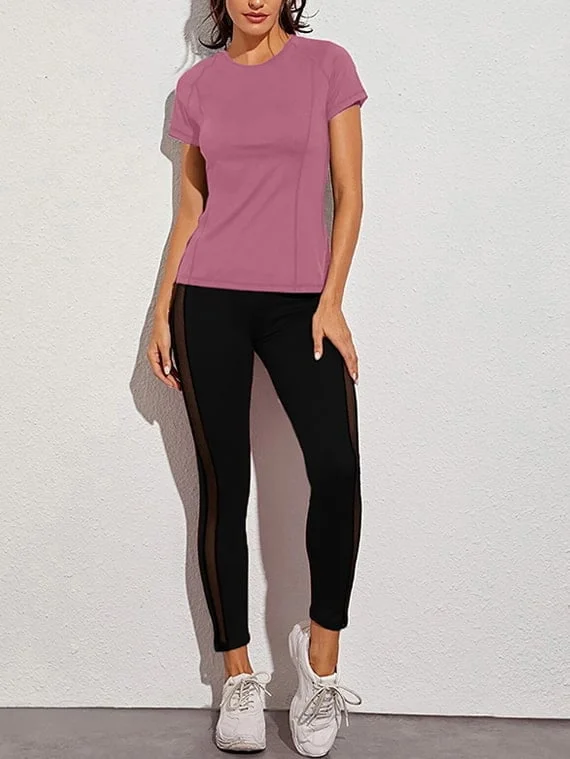 Sport Top Half Sleeves – Pink