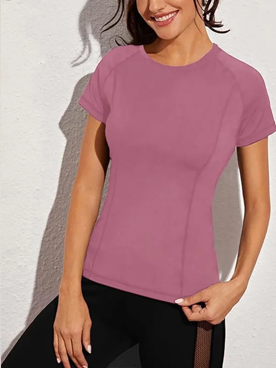 Sport Top Half Sleeves – Pink