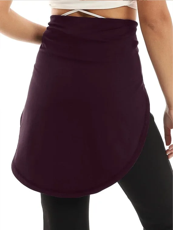 Hip Cover With Sleeves- Eggplant