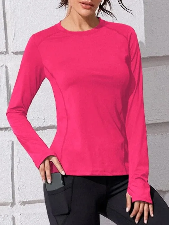 Sport Top Long Sleeves – Hot Pink