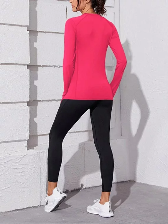 Sport Top Long Sleeves – Hot Pink