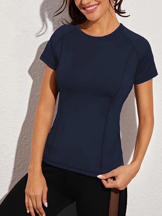 Sport Top Half Sleeves – Navy