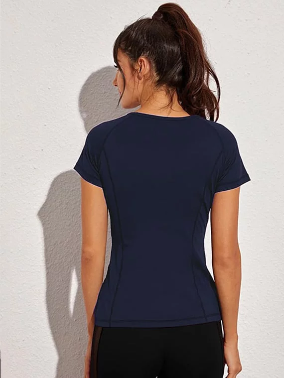 Sport Top Half Sleeves – Navy