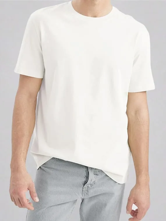 Relax Fit T-shirt – Cotton – Off-White