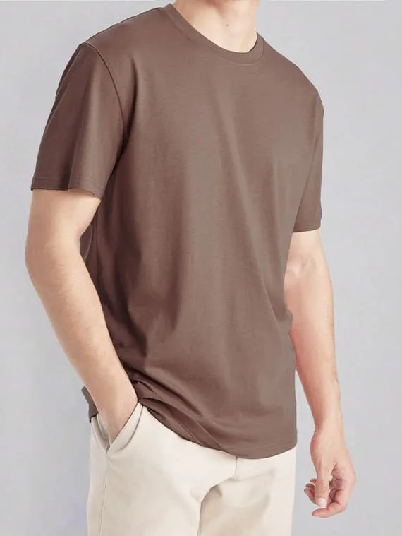 Relax Fit T-shirt – Cotton – Brown