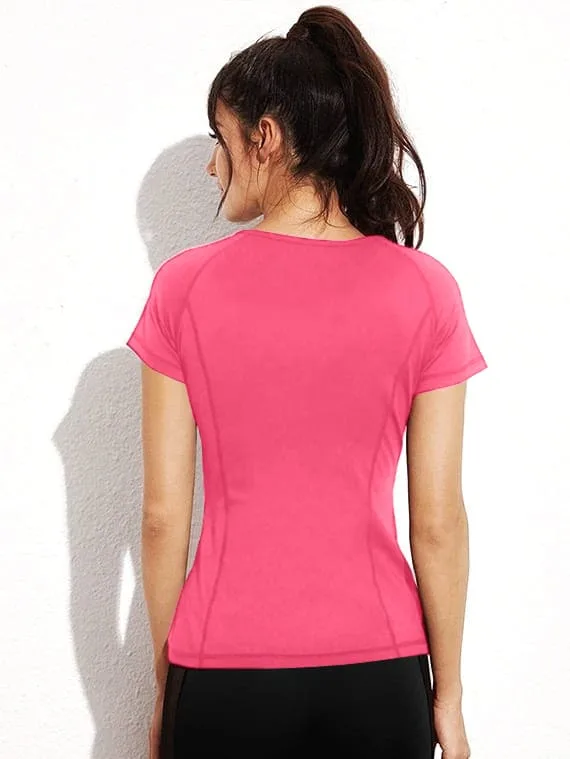 Sport Top Half Sleeves – Hot Pink