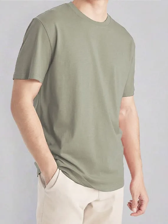 Relax Fit T-shirt – Cotton – Olive