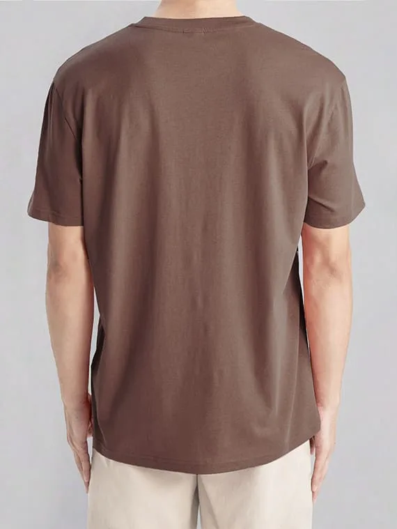 Relax Fit T-shirt – Cotton – Brown