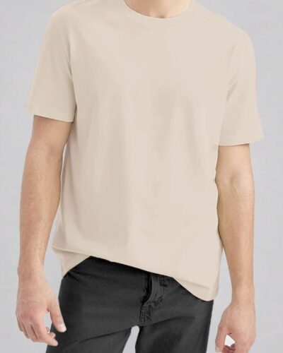 Relax Fit T-shirt – Cotton – Beige