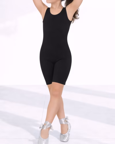 Sports Jumpsuit Shorts Tight Fitting Black