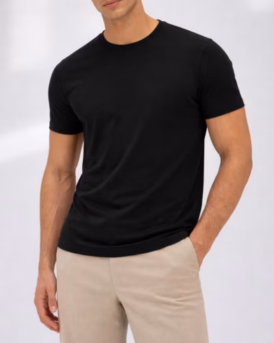 Casual Basic T shirt Ultra Soft – Lightweight – Black