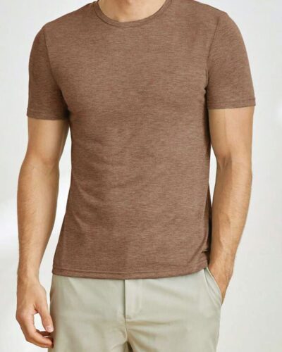 Casual Basic T-shirt Ultra Soft – Lightweight – Coffee