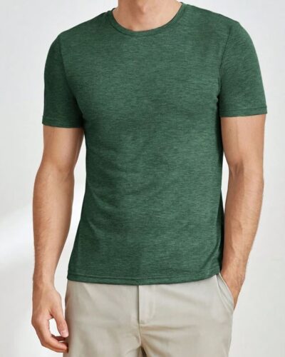 Casual Basic T-shirt Ultra Soft – Lightweight – Dark Green