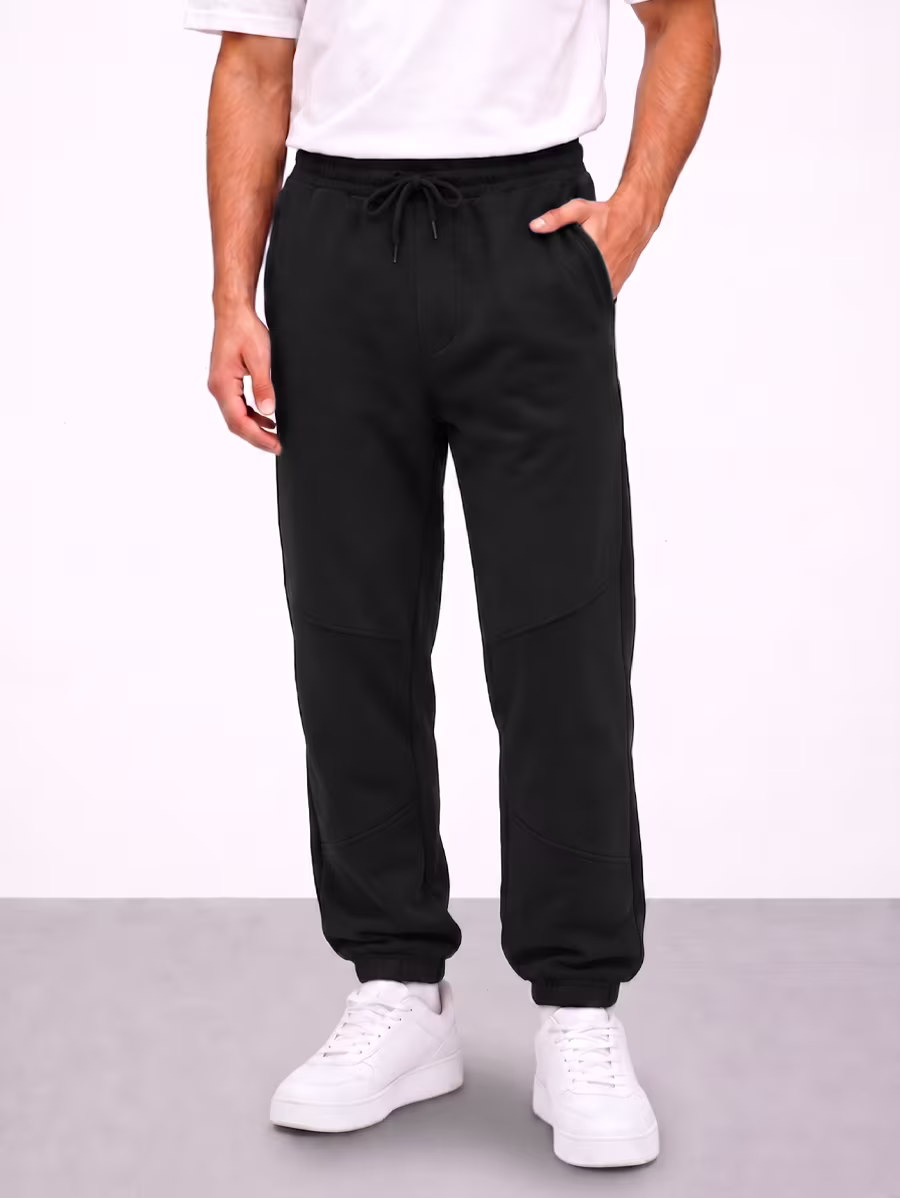 Sweatpants Relax Fit – Cotton -Black