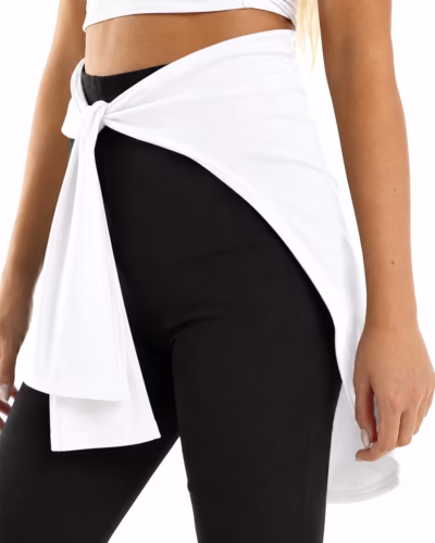 Hip Cover With Sleeves- White