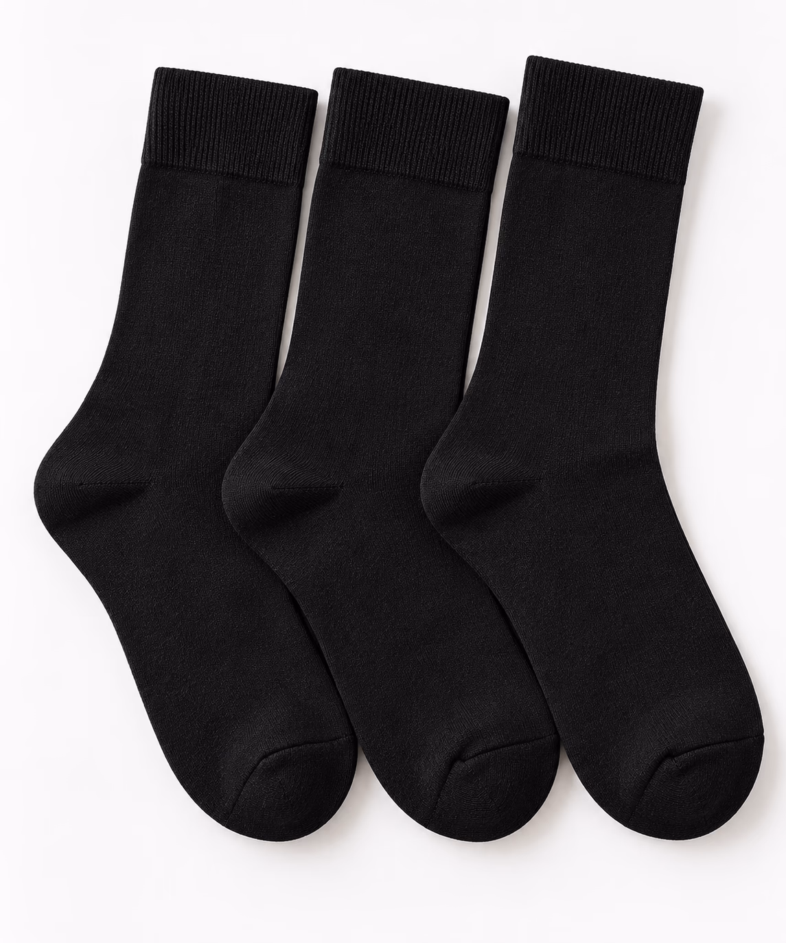 Men Classic Socks- Cotton - Pack of 3 - Black - Image 4