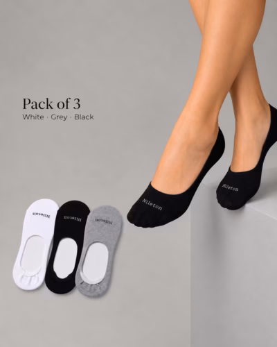 Women Cotton Ballerina Socks Invisible – Pack of 3
